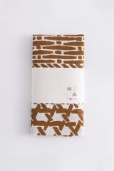 KAGOME AWASE - Basket Golden Brown Tenugui